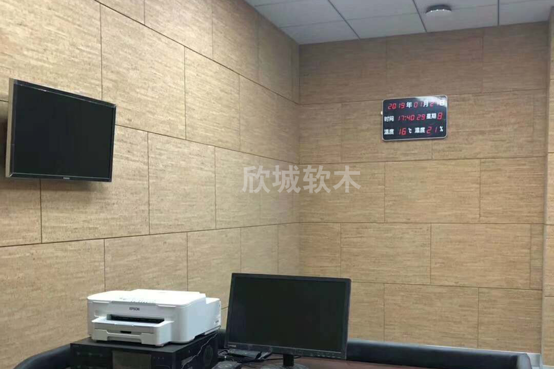 軟木墻板，碎花軟木板，竹節(jié)軟木卷材工程案例
